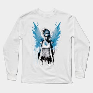 Unleash Your Inner Rebel with Our Punk Rock Female Angel Long Sleeve T-Shirt